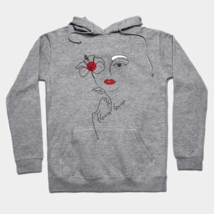 Women with flowers Hoodie